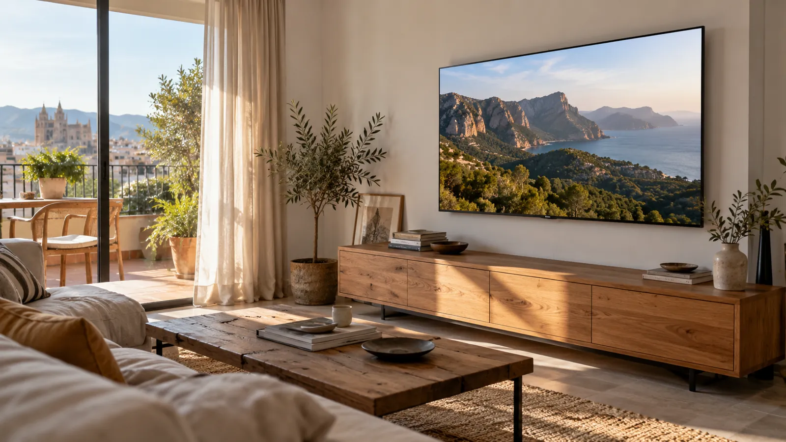 Televisor OLED en un salón